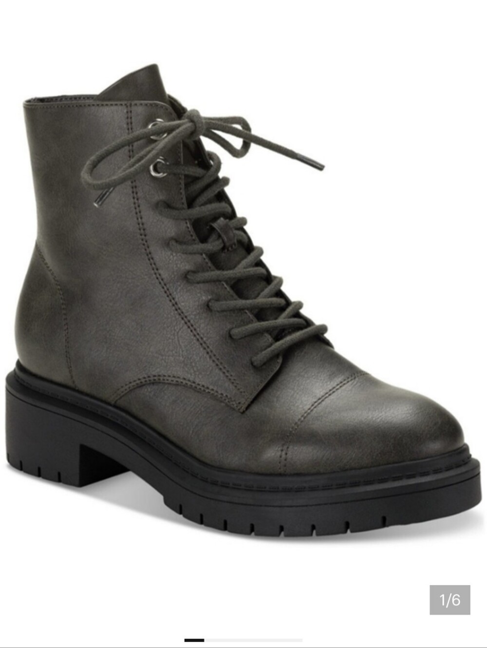 WOMEN'S ZAHARAA PLATFORM LACE UP COMBAT BOOTS SIZE 7.5, 9 NIB